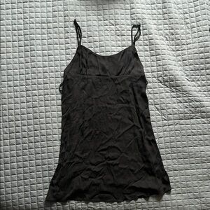 Tie side mini slip dress